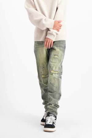 regular waist regular fit jeans medium blue denim