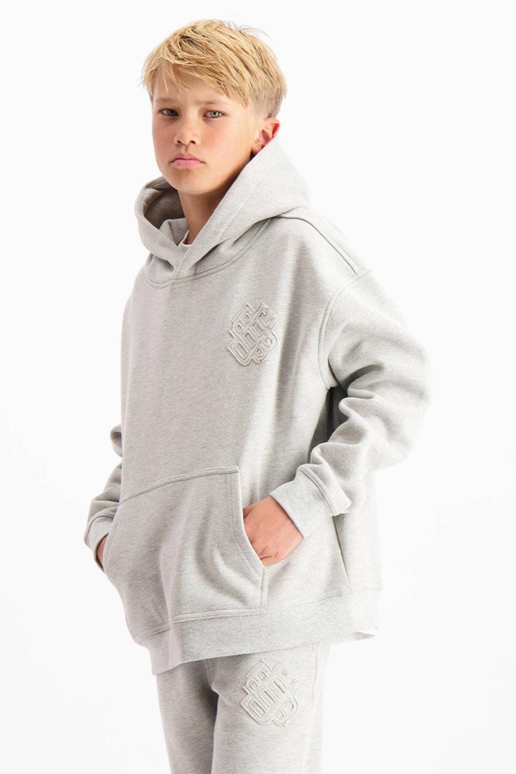 BLACK BANANAS hoodie grijs melange
