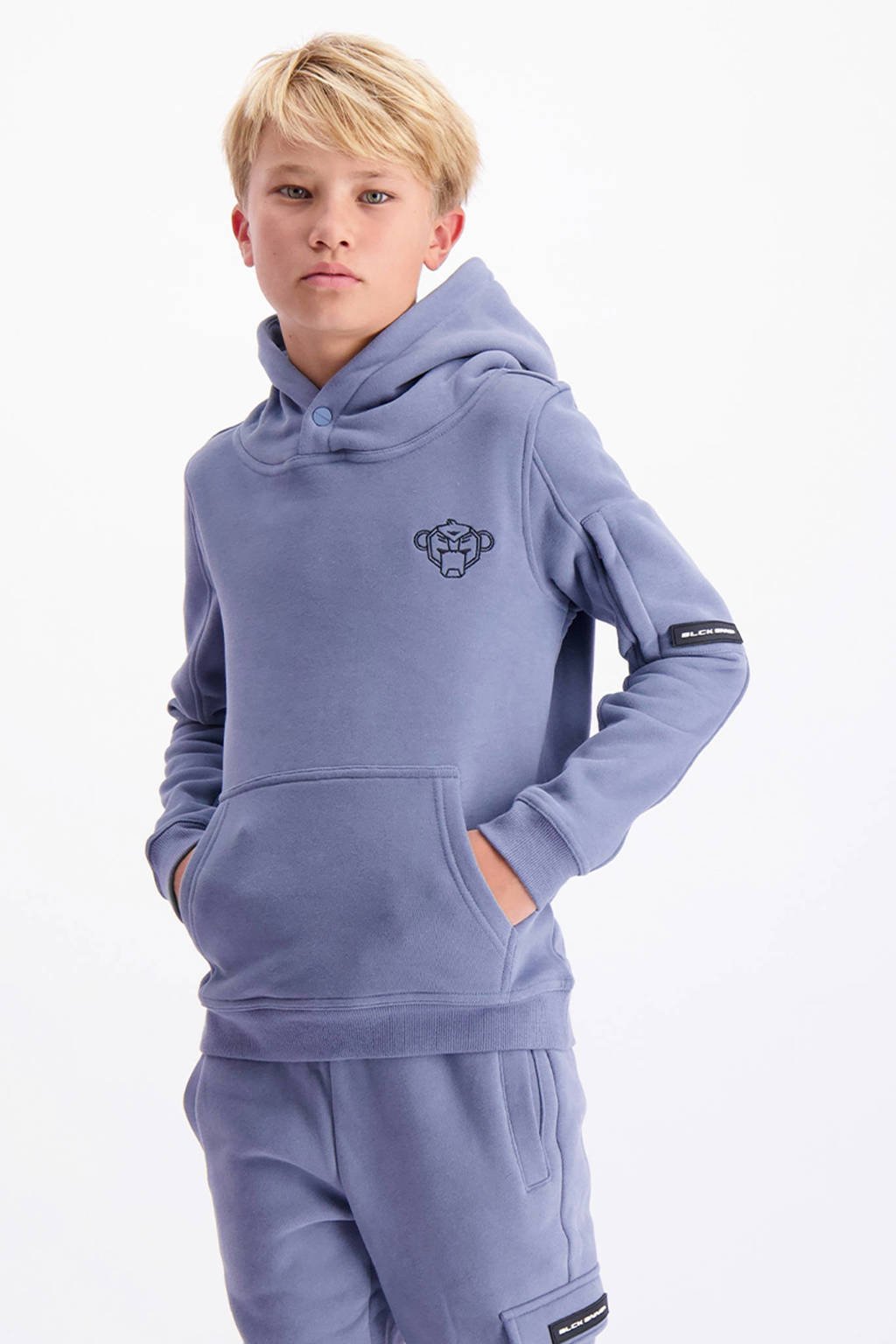 BLACK BANANAS hoodie grijsblauw wehkamp