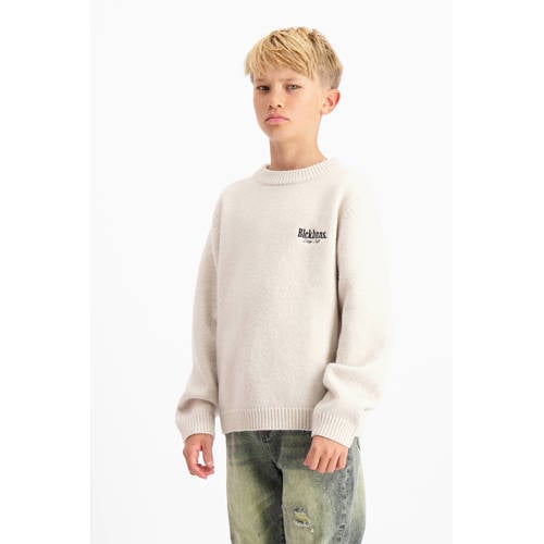BLACK BANANAS gebreide trui beige afbeelding