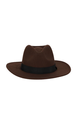 cowboyhoed donkerbruin