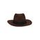 Sarlini cowboyhoed donkerbruin