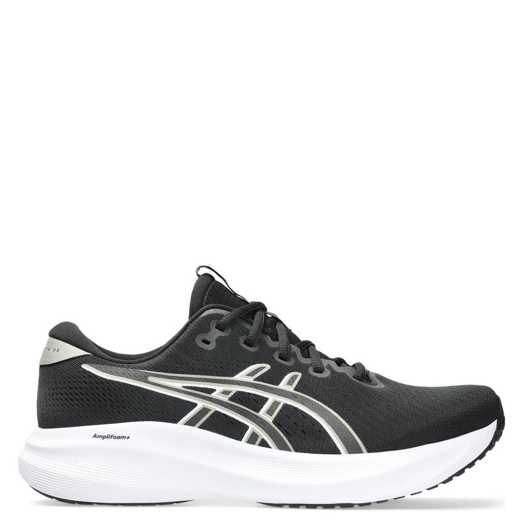 Zwart, grijs en witte heren ASICS Gel-Excite 11 hardloopschoenen van mesh/voering: mesh/voetbed: eva met veters