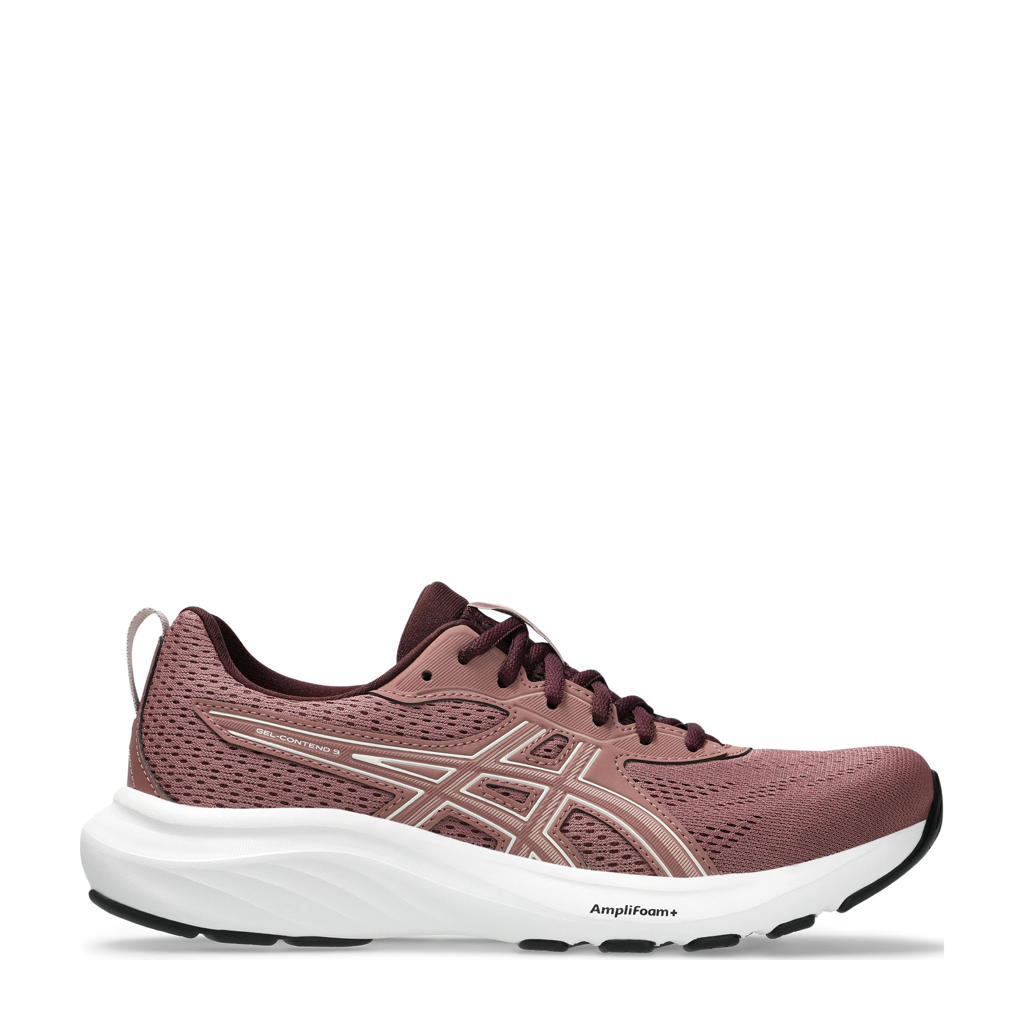 Oudroze dames ASICS Contend 9 hardloopschoenen van mesh-pu/voering: mesh/voetbed: eva met veters