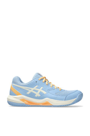 Gel-Dedicate  padelschoenen lichtblauw/ecru/oranje