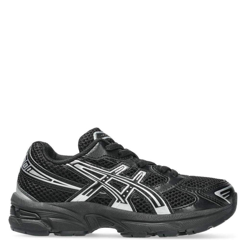 Zwart en witte jongens en meisjes ASICS Gel-1130 sneakers van mesh-pu/voering: mesh/voetbed: eva met veters