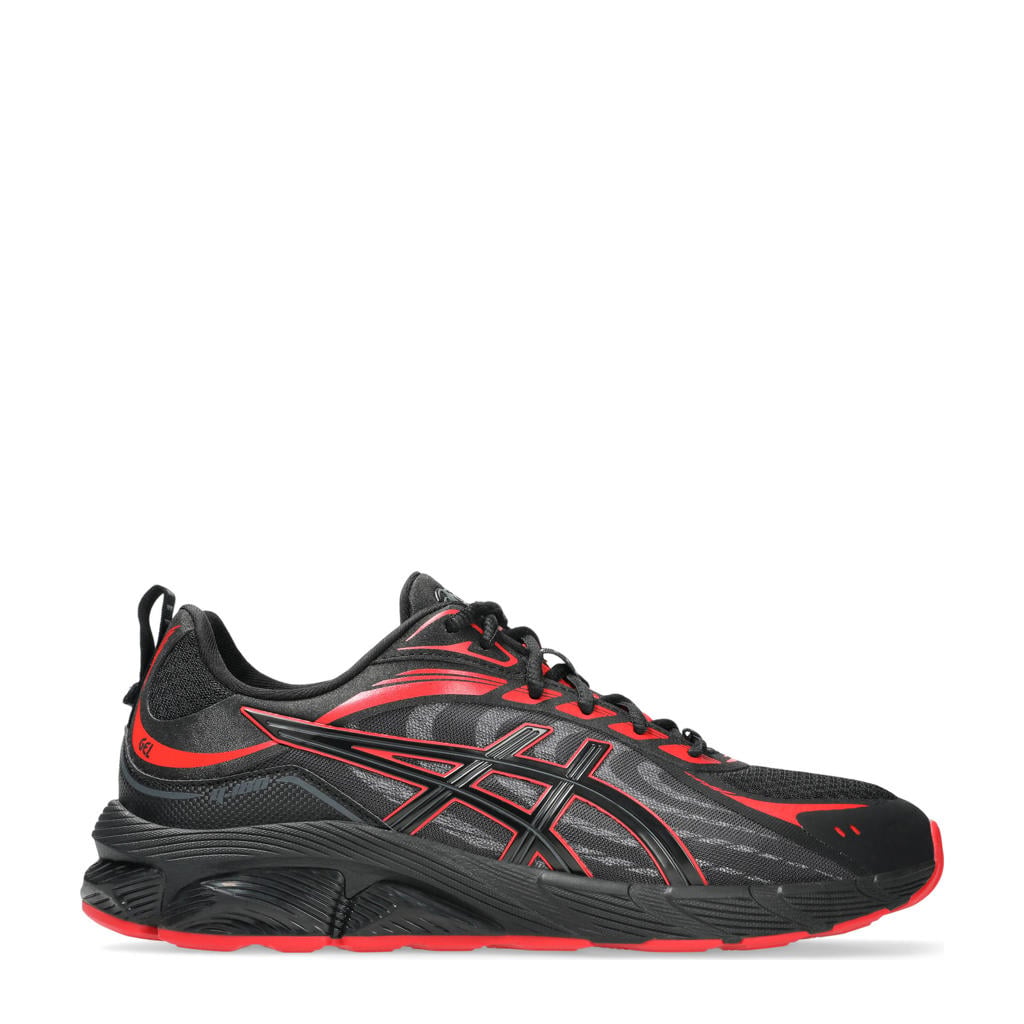 Zwarte heren ASICS lage sneaker van imitatieleer/voering: mesh/voetbed: eva met veters