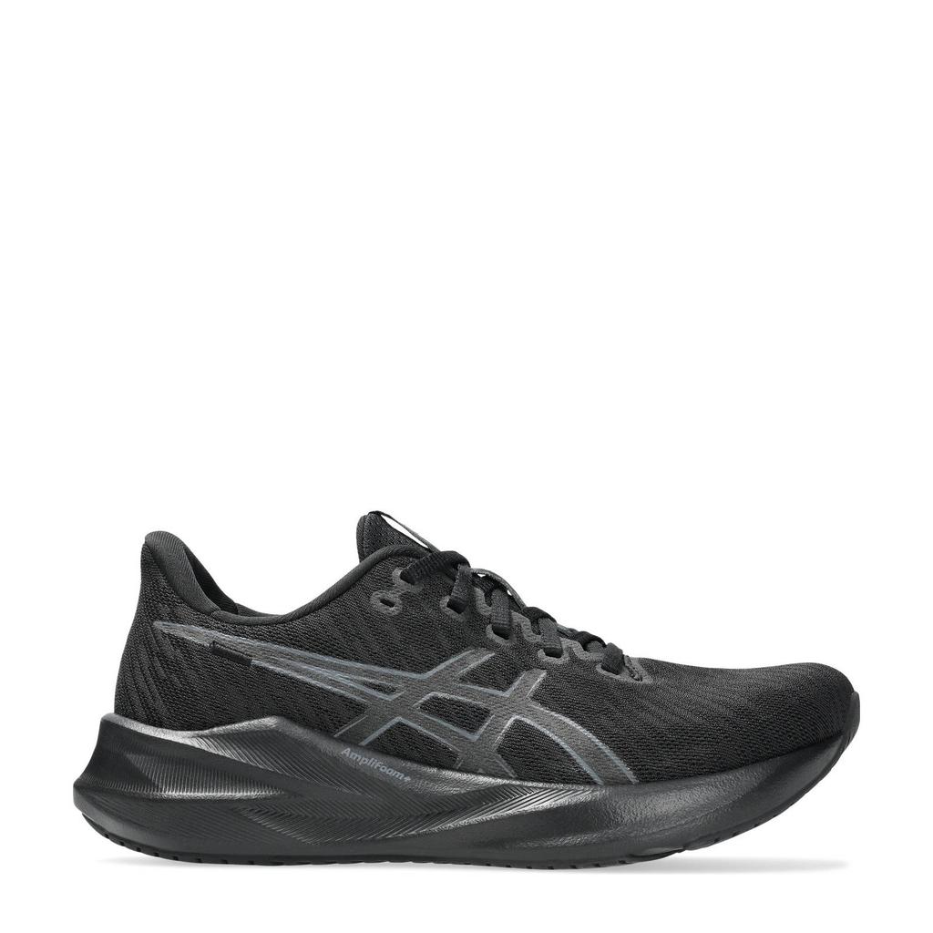Zwart en grijze dames ASICS Versablast 4 hardloopschoenen van mesh-pu/voering: mesh/voetbed: eva met veters