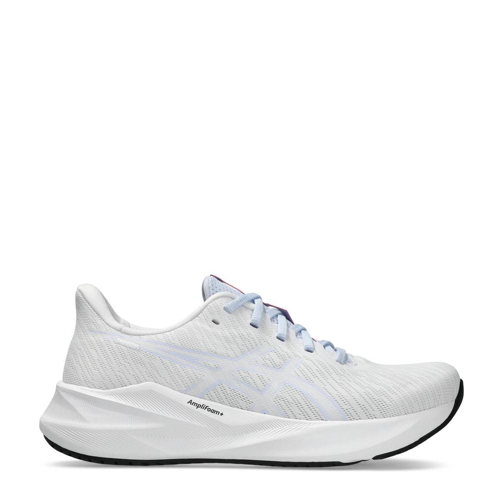 Wit en lichtblauwe dames ASICS Versablast 4 hardloopschoenen van mesh-pu/voering: mesh/voetbed: eva met veters