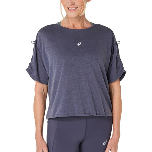 ASICS hardloop T-shirt NAGINO RUN ADJUSTABLE grijsblauw afbeelding