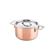 thumbnail: DUCQ  Pannenset Koper 6-Delig - Kookpan ø 20, 20, 24 cm & Steelpan ø 16 cm & Braadpan ø 28 cm & Koekenpan ø 26 cm + Deksels