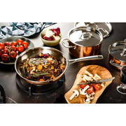 thumbnail: DUCQ  Pannenset Koper 6-Delig - Kookpan ø 20, 20, 24 cm & Steelpan ø 16 cm & Braadpan ø 28 cm & Koekenpan ø 26 cm + Deksels