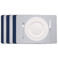 Cookinglife Placemats - Dubbelzijdig - Vegan leer - Grijs / Blauw 46 x 33 cm - 6 Stuks