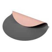 thumbnail: Cookinglife Placemats - Dubbelzijdig - Vegan leer - Grijs / Roze ø 38 cm - 6 Stuks