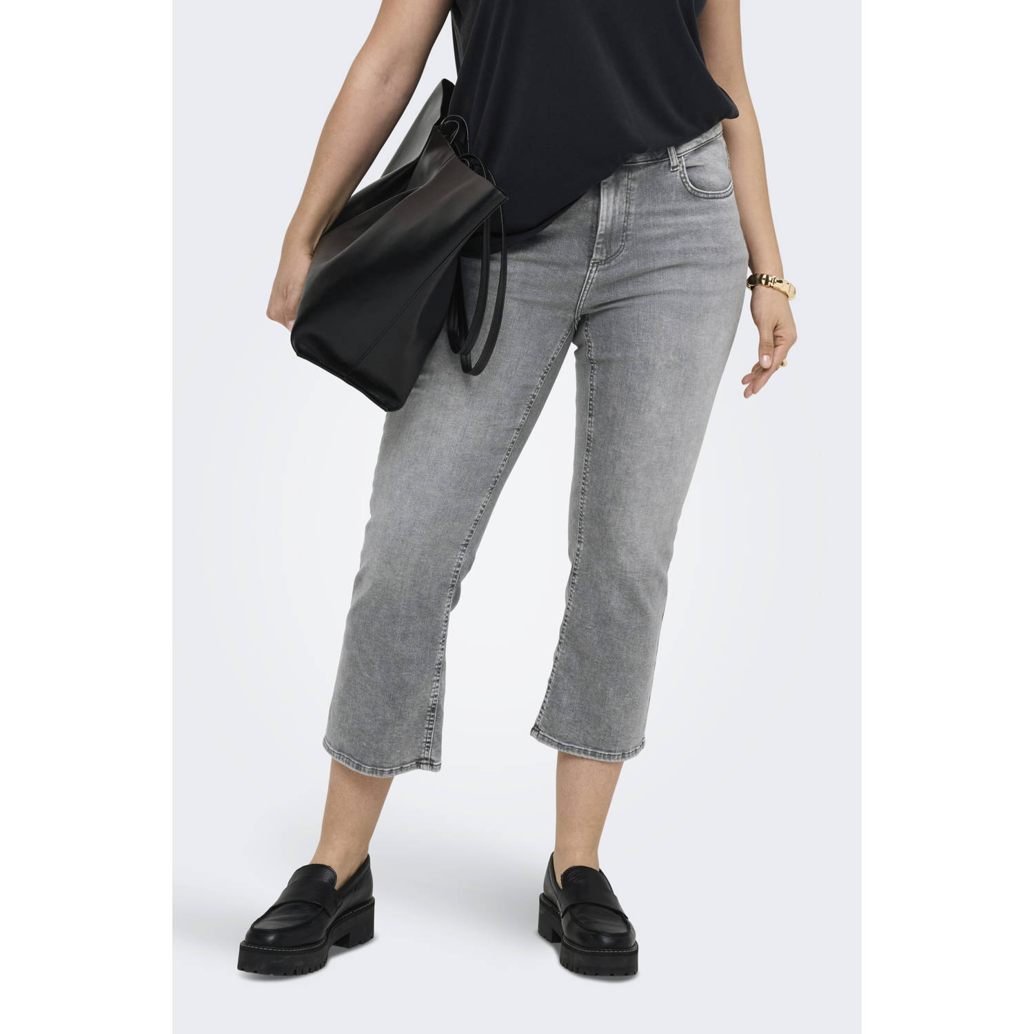 ONLY CARMAKOMA flared jeans grey denim