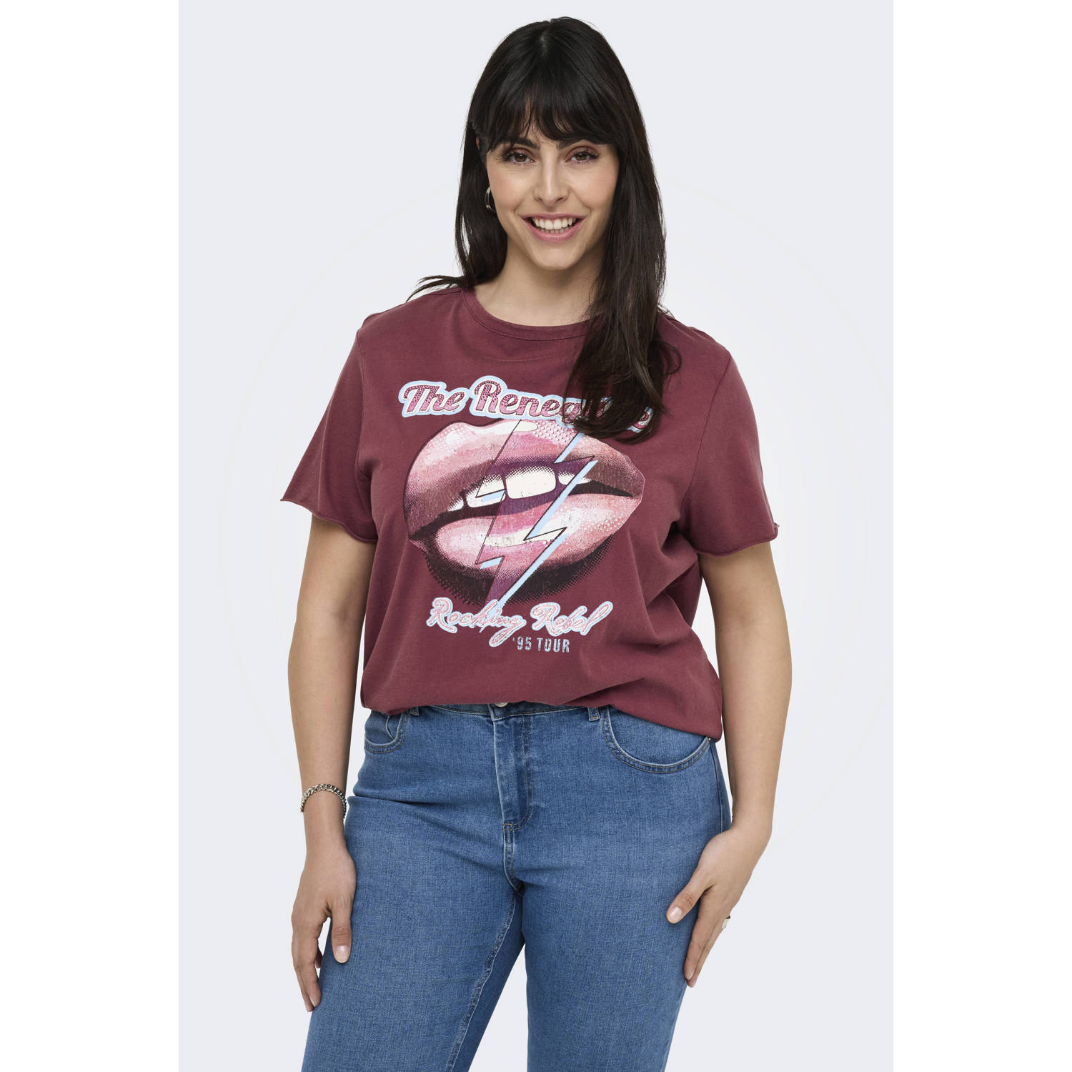 ONLY CARMAKOMA T-shirt violet