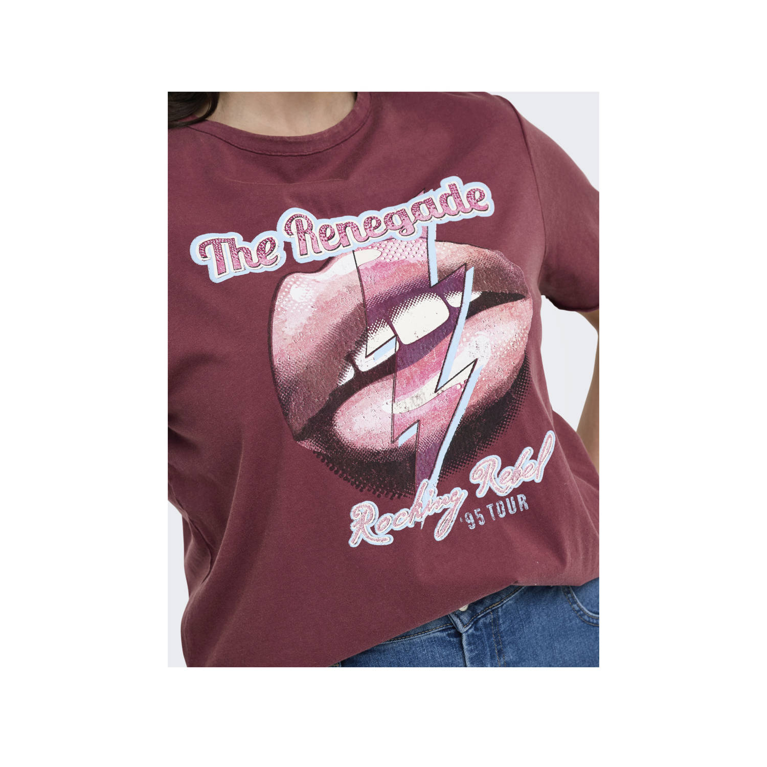 ONLY CARMAKOMA T-shirt violet