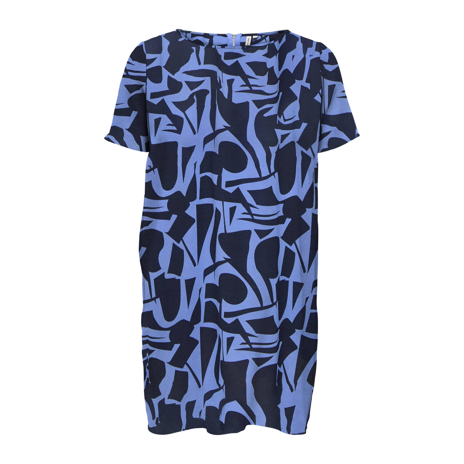 ONLY CARMAKOMA korte jurk blauw