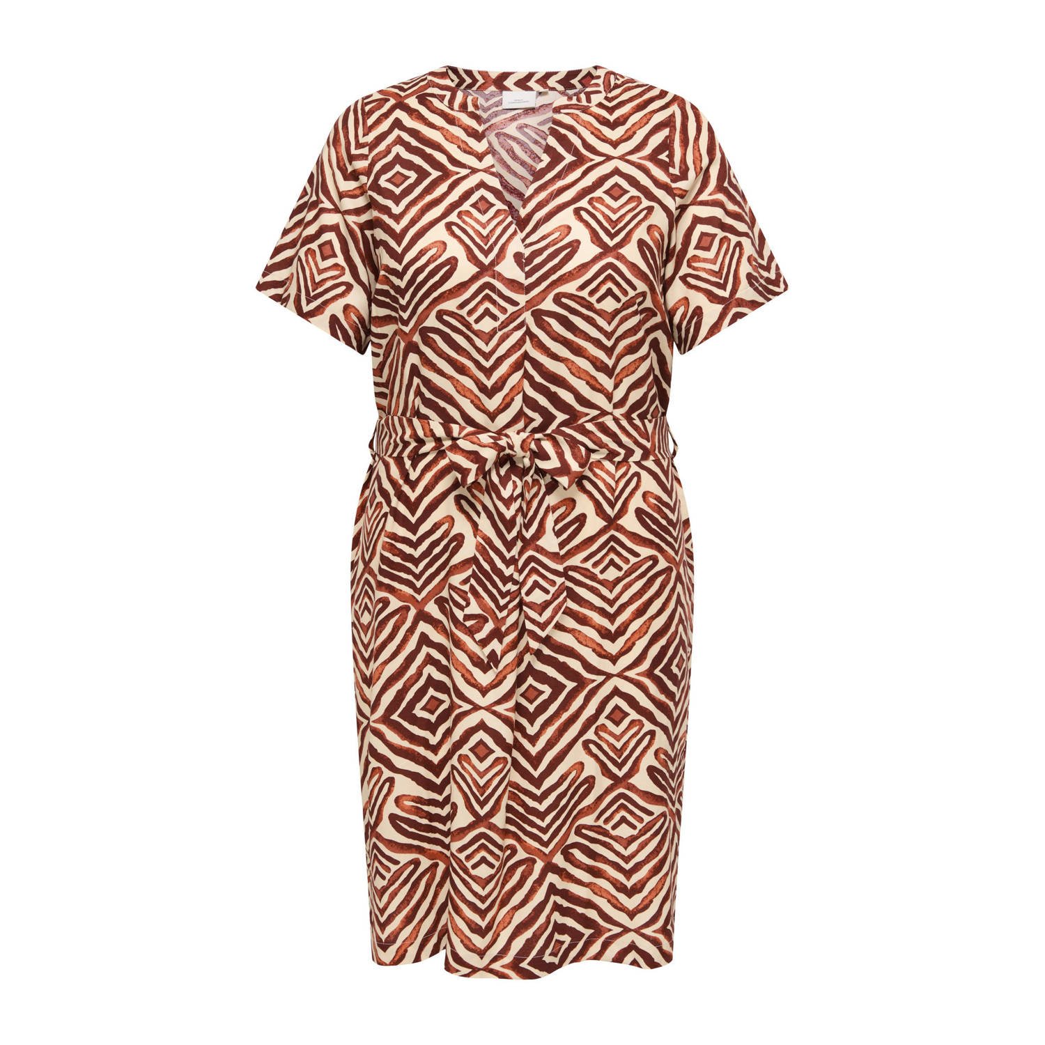 ONLY CARMAKOMA Zomerjurk CARSHILLA 2 4 KNEE DRESS VIS AOP BS