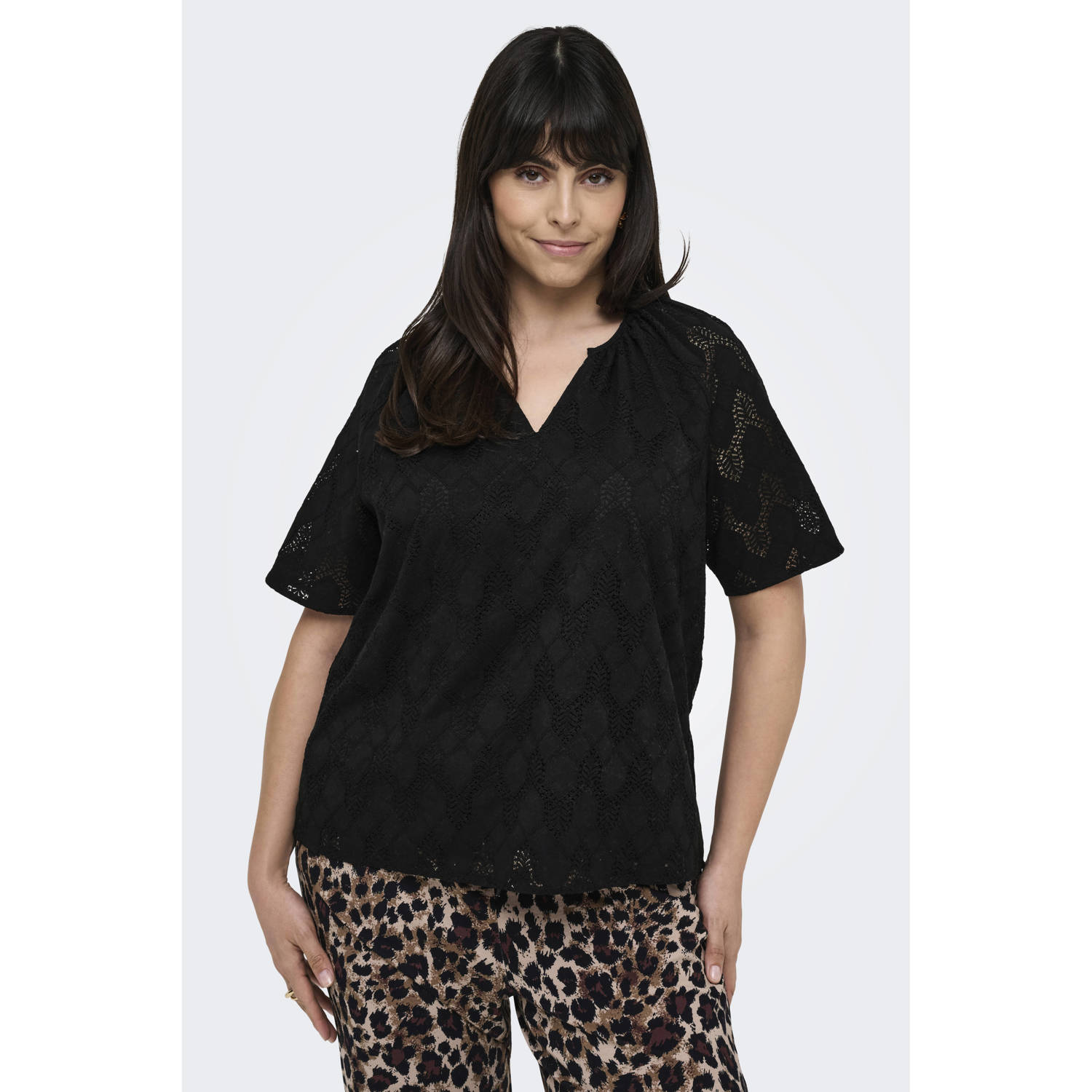 ONLY CARMAKOMA blousetop zwart