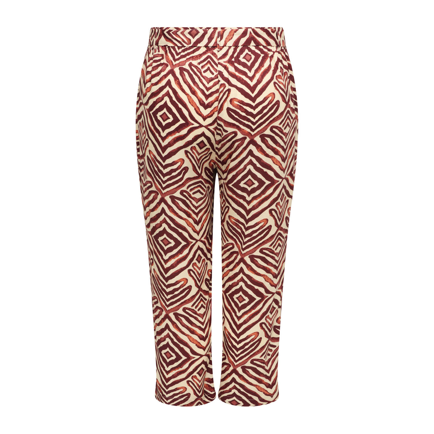 ONLY CARMAKOMA wide leg high waist broek oranje