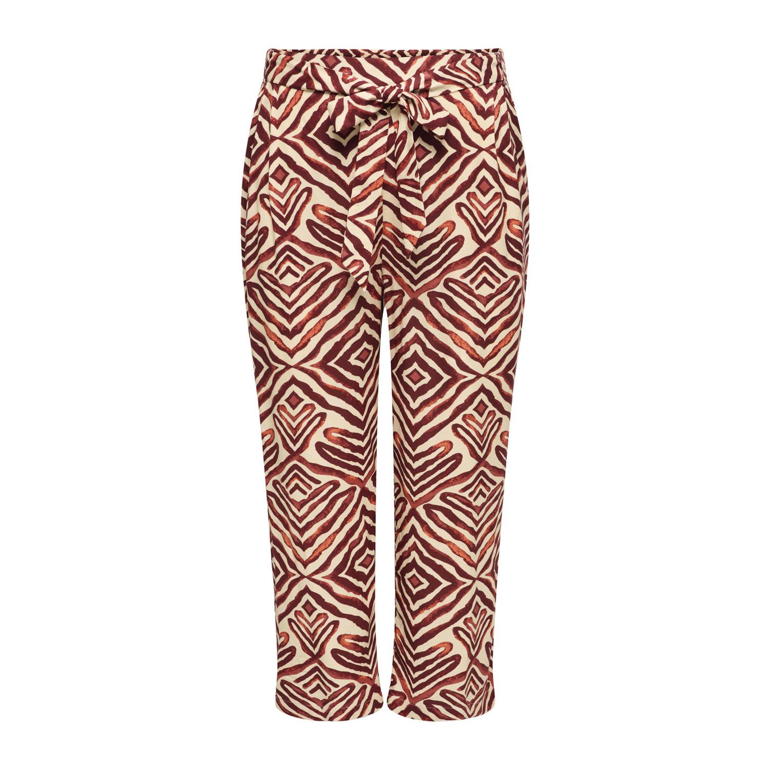 ONLY CARMAKOMA wide leg high waist broek oranje