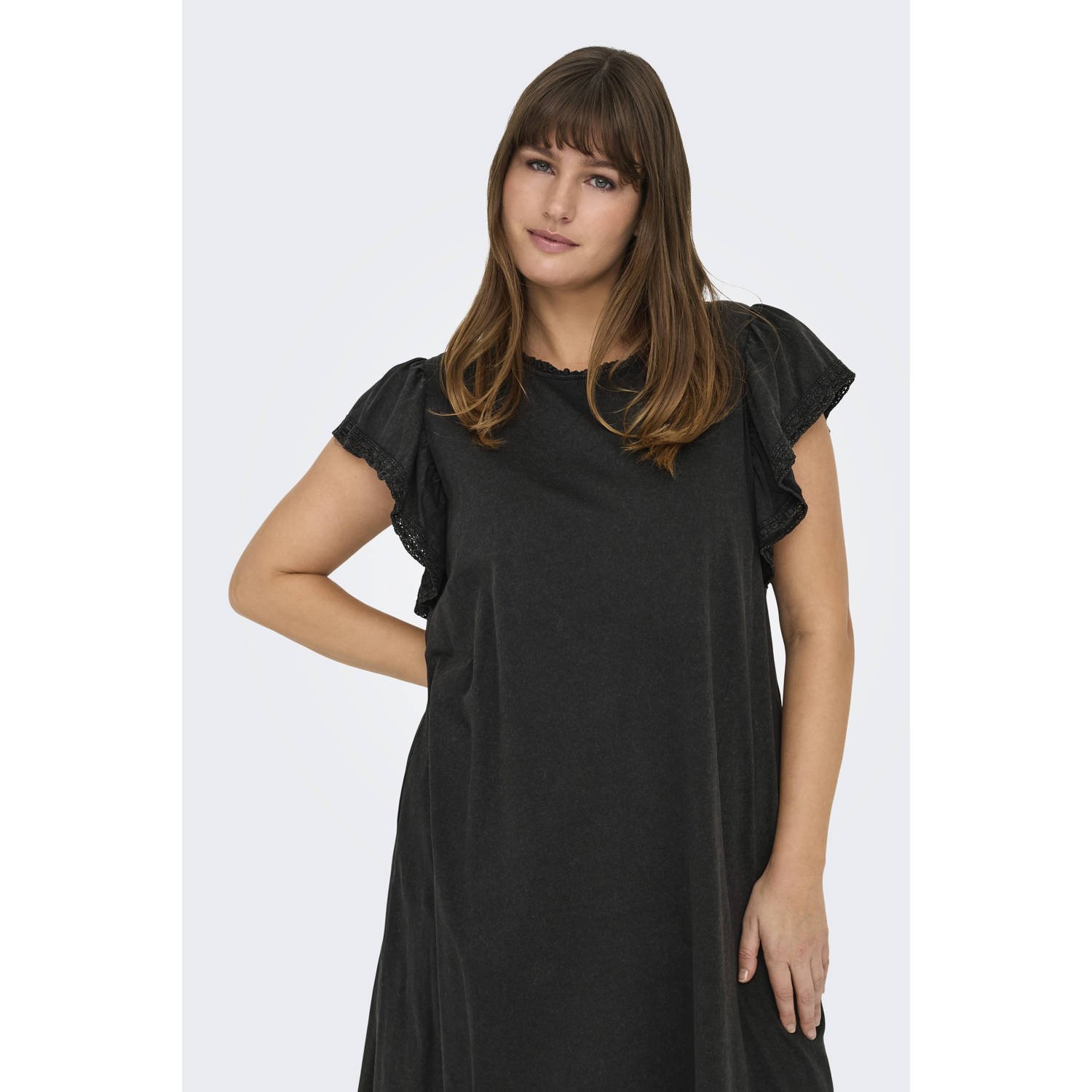 ONLY CARMAKOMA zomerjurk zwart