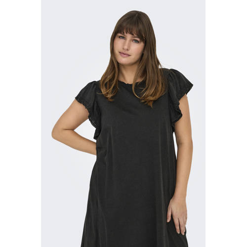 ONLY CARMAKOMA zomerjurk zwart afbeelding