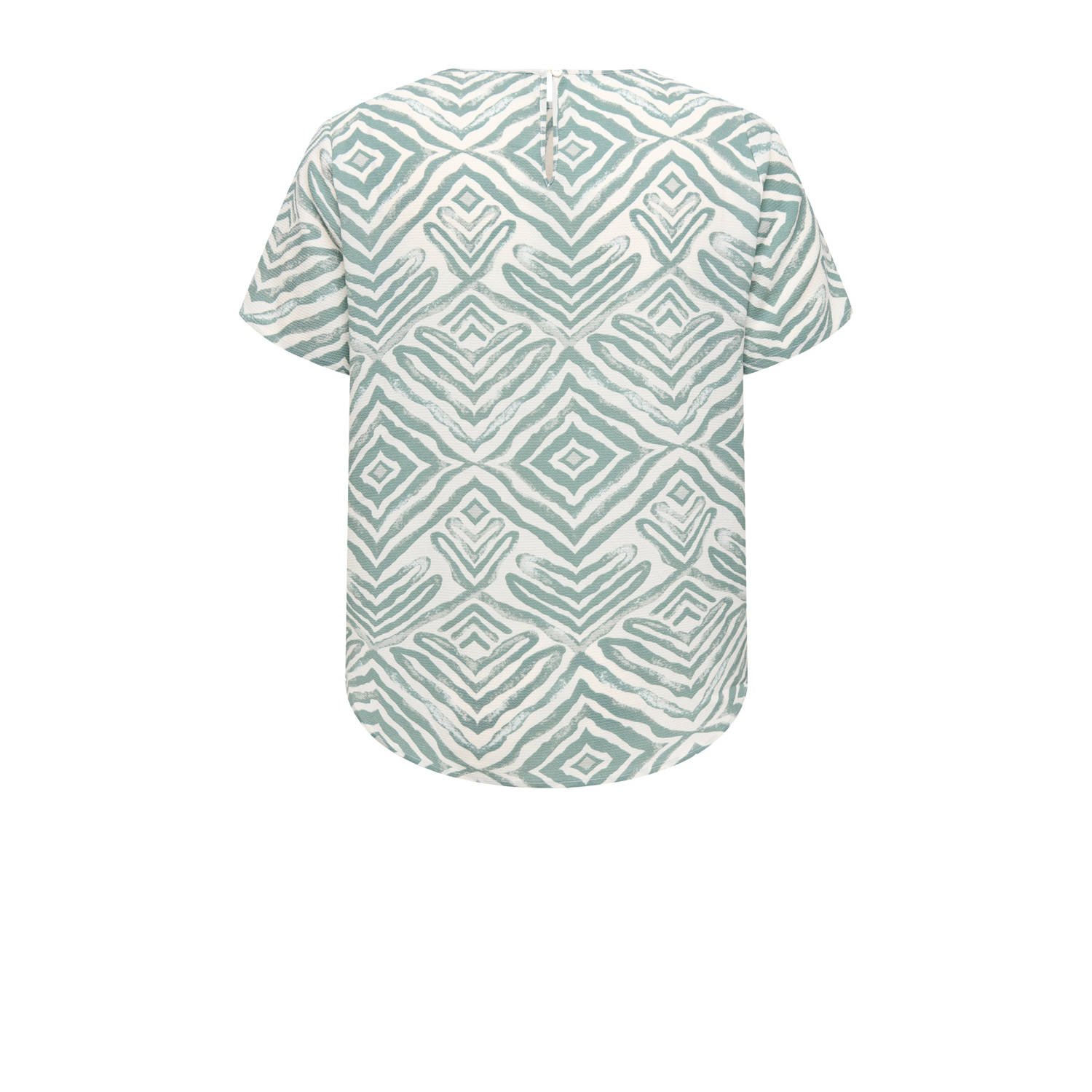 ONLY CARMAKOMA top groen ecru
