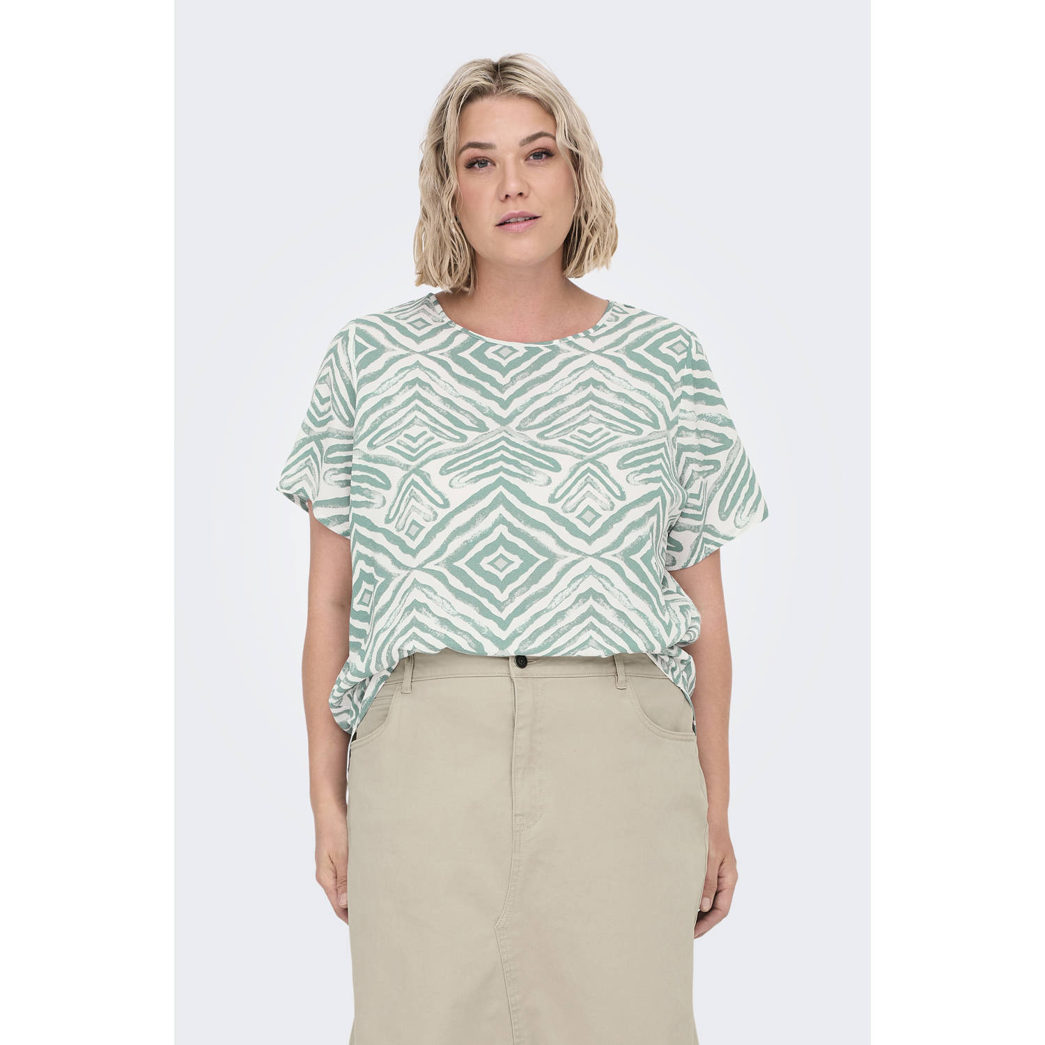 ONLY CARMAKOMA Shirtblouse CARVICA SS TOP WVN NOOS