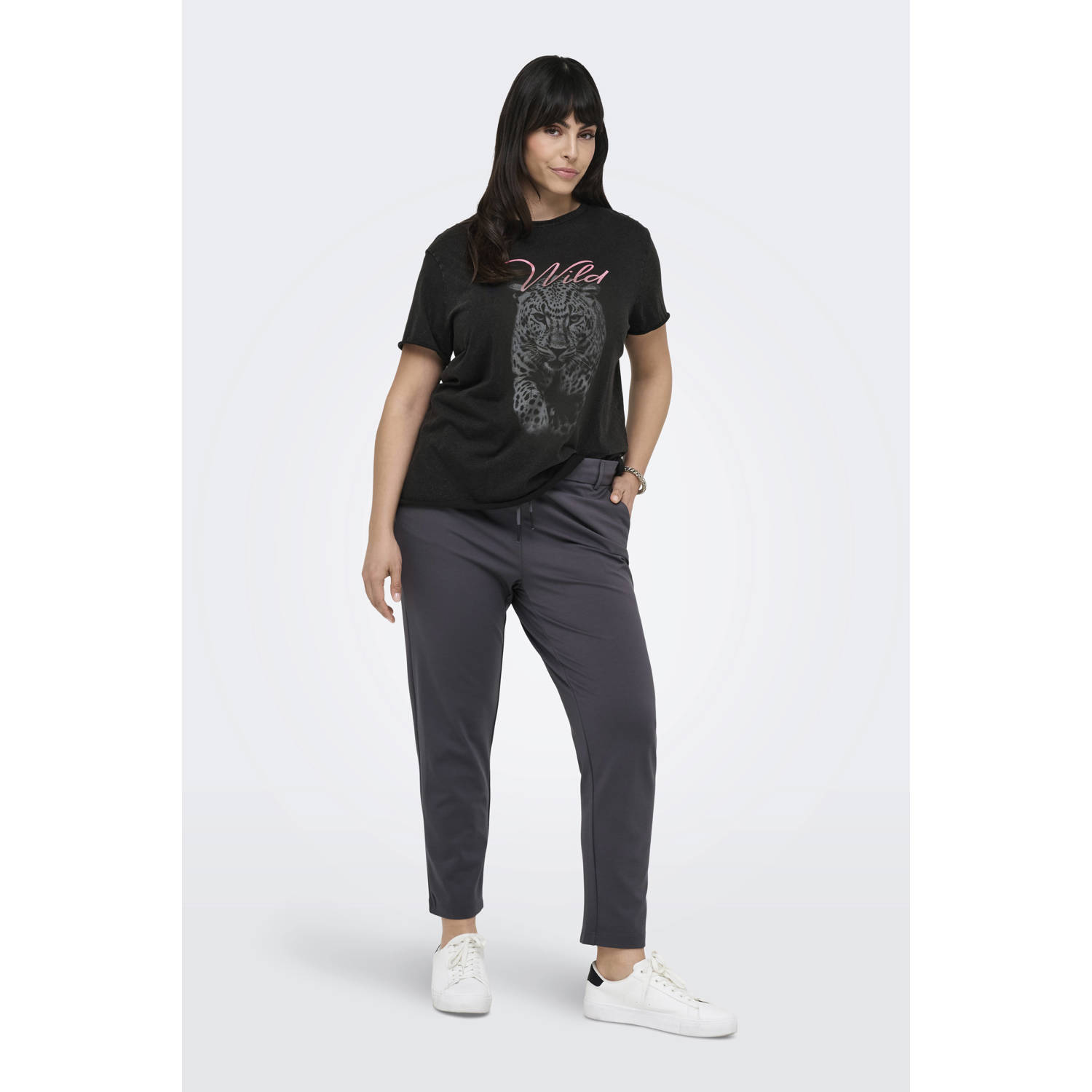ONLY CARMAKOMA T-shirt zwart