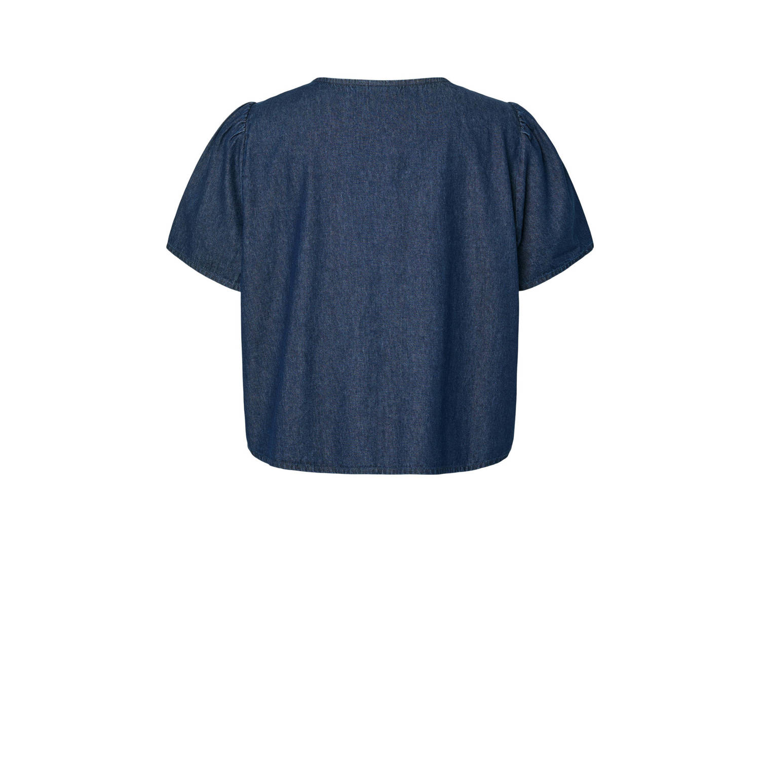 PIECES Curve denim blousetop medium blue denim