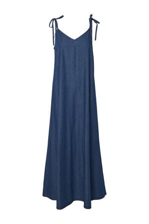 denim A-lijn jurk medium blue denim