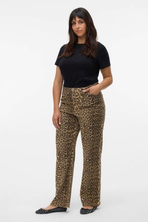 high waist wide leg jeans bruin