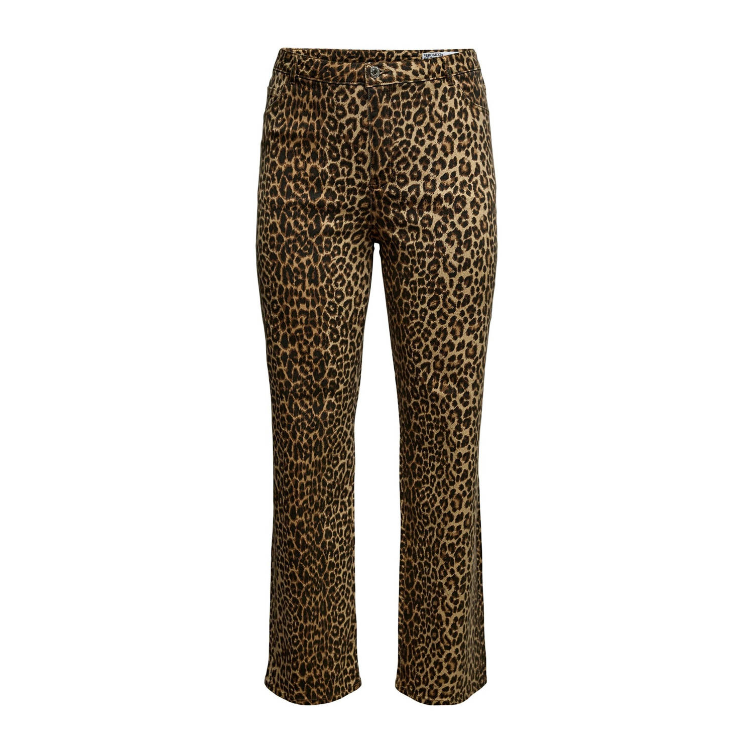 VERO MODA CURVE high waist wide leg jeans bruin