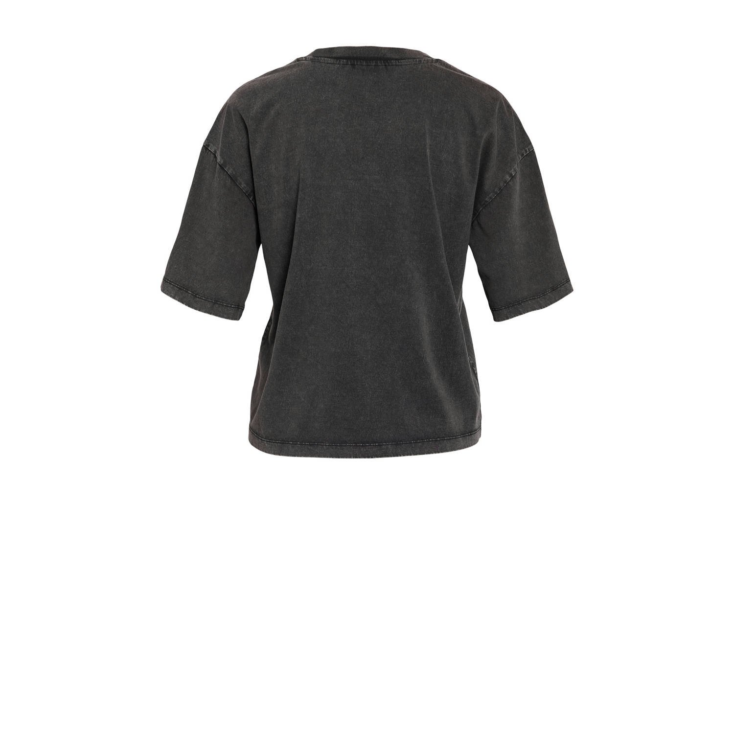 NOISY MAY Curve T-shirt grijs