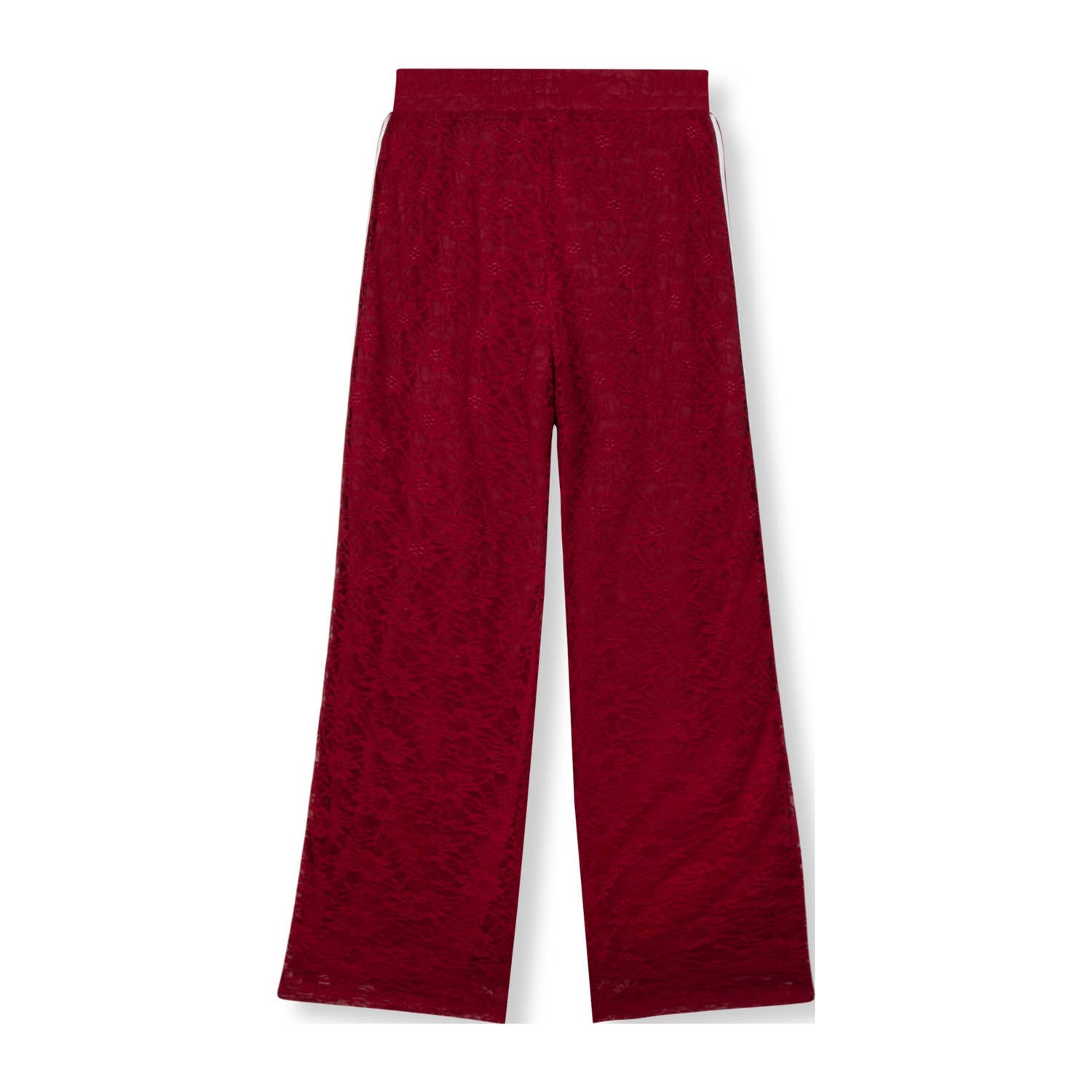 Refined Department wide leg regular waist broek rood