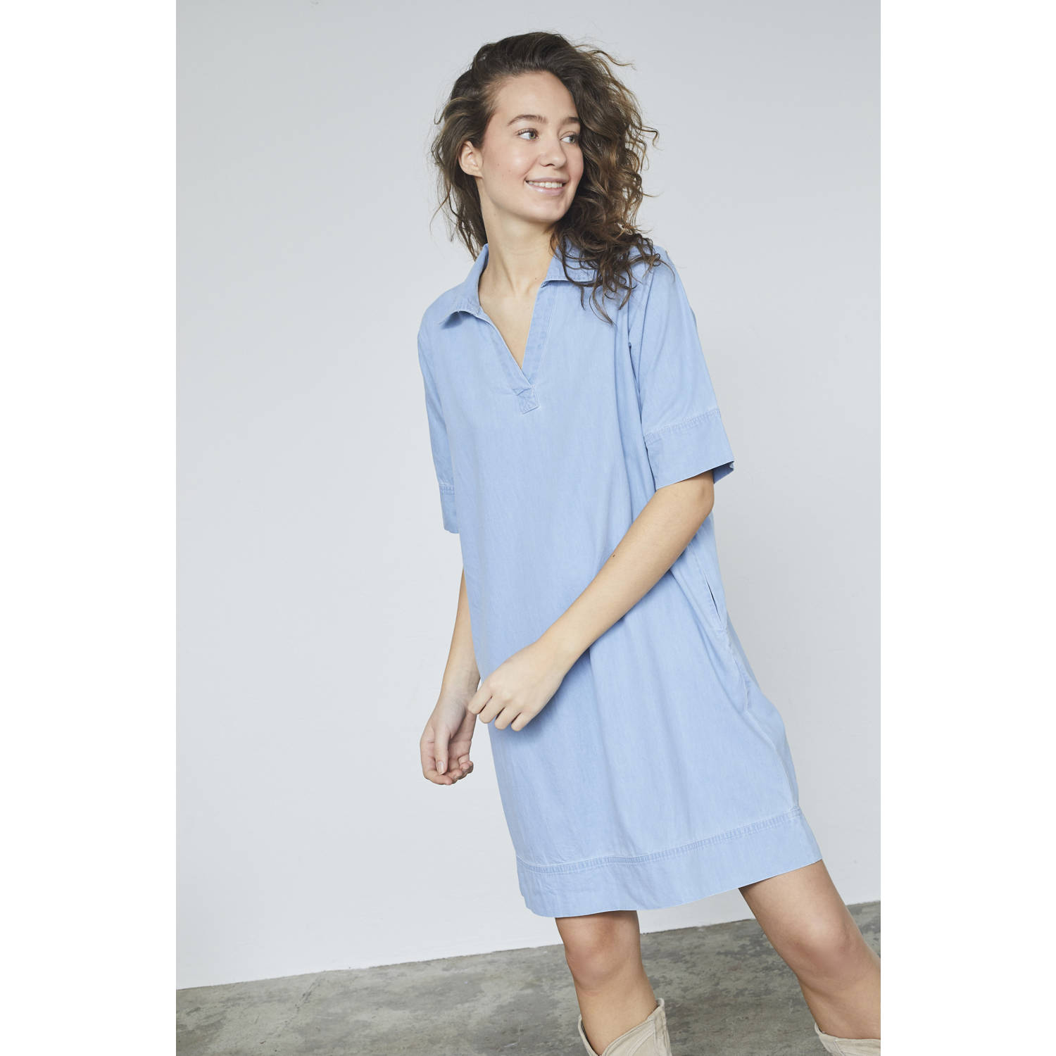 SisterS Point tuniek light blue denim