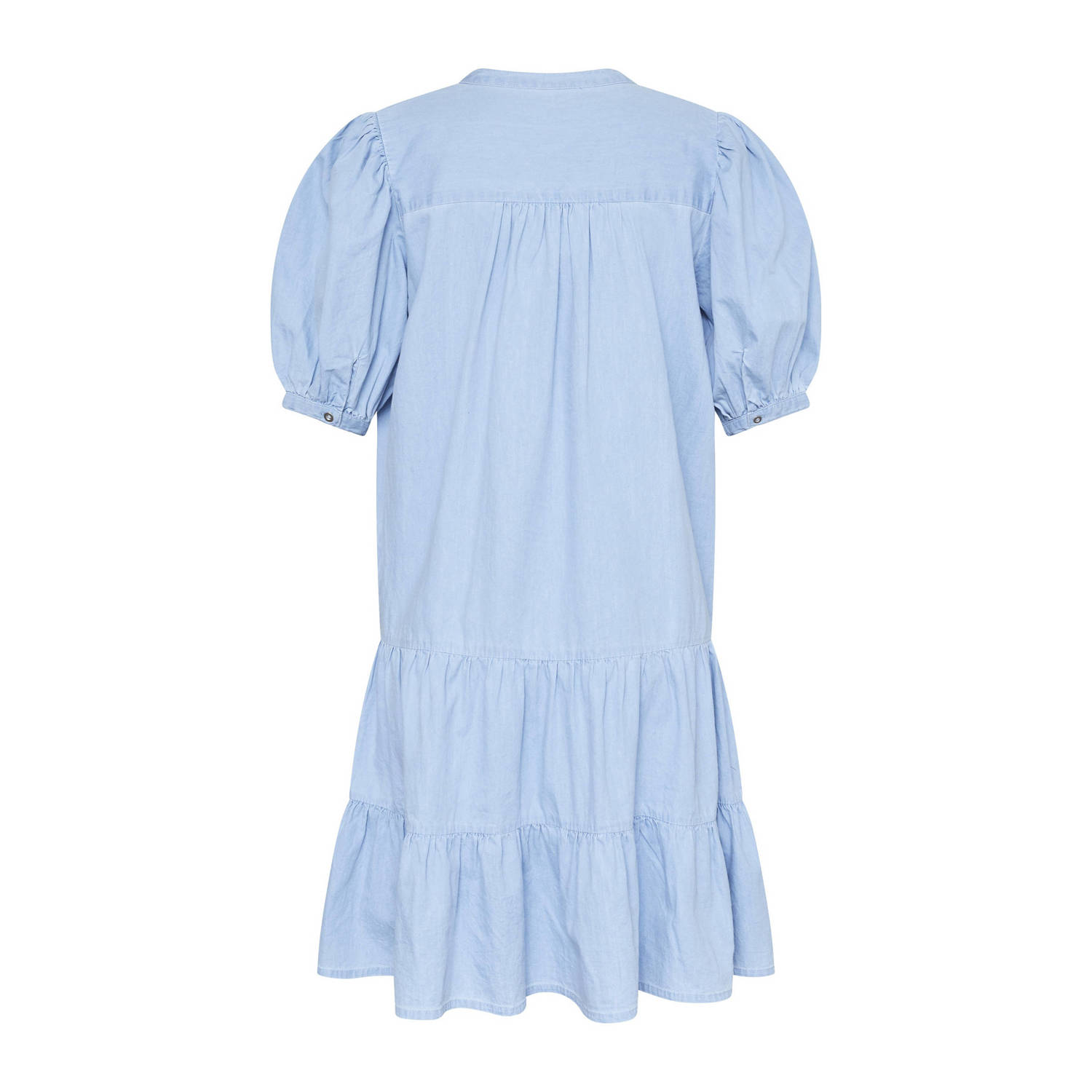 SisterS Point korte jurk light blue denim