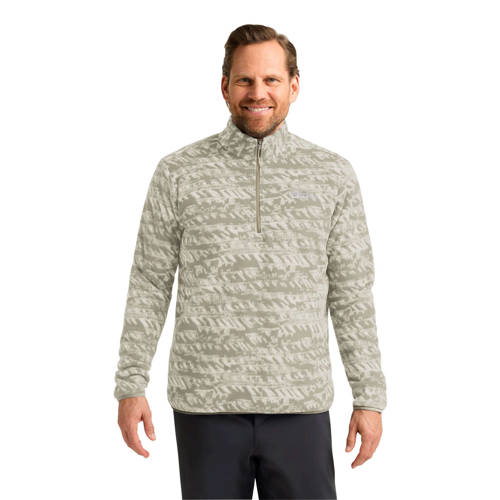 Jack Wolfskin fleece sweater SKY lichtgroen/wit afbeelding