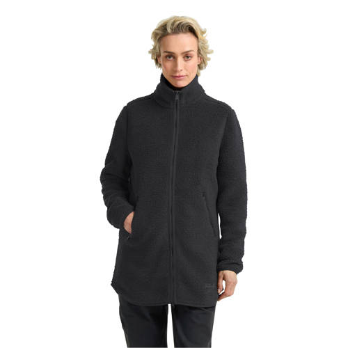 Jack Wolfskin teddy fleece vest High Curl zwart afbeelding