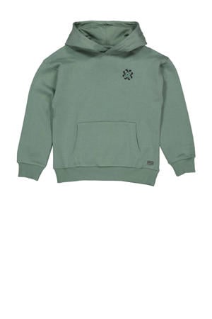 hoodie met backprint groen