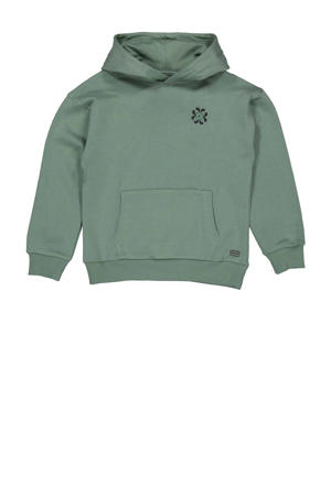 hoodie met backprint groen
