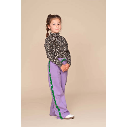 Quapi regular casual broek paars afbeelding