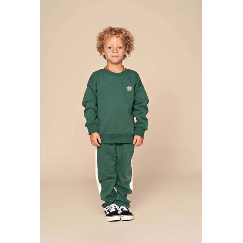 Quapi sweater met backprint donkergroen afbeelding