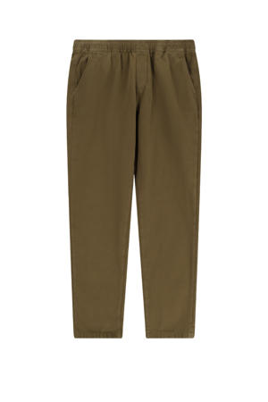 regular casual broek donkergroen