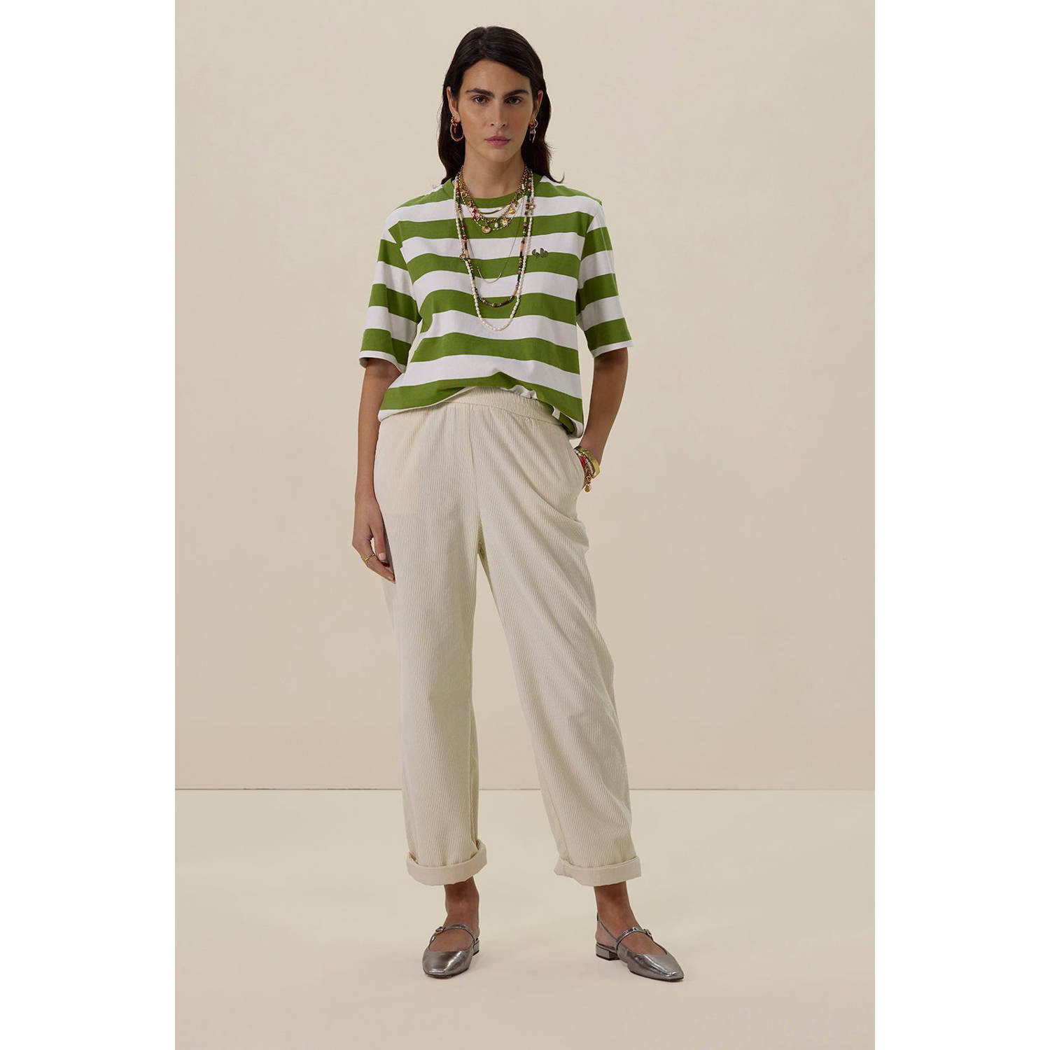 Sissy-Boy corduroy broek ecru