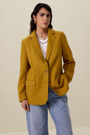 oversized blazer oker