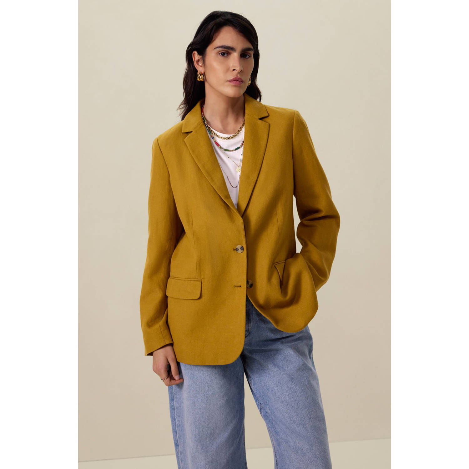 Sissy-Boy oversized blazer oker