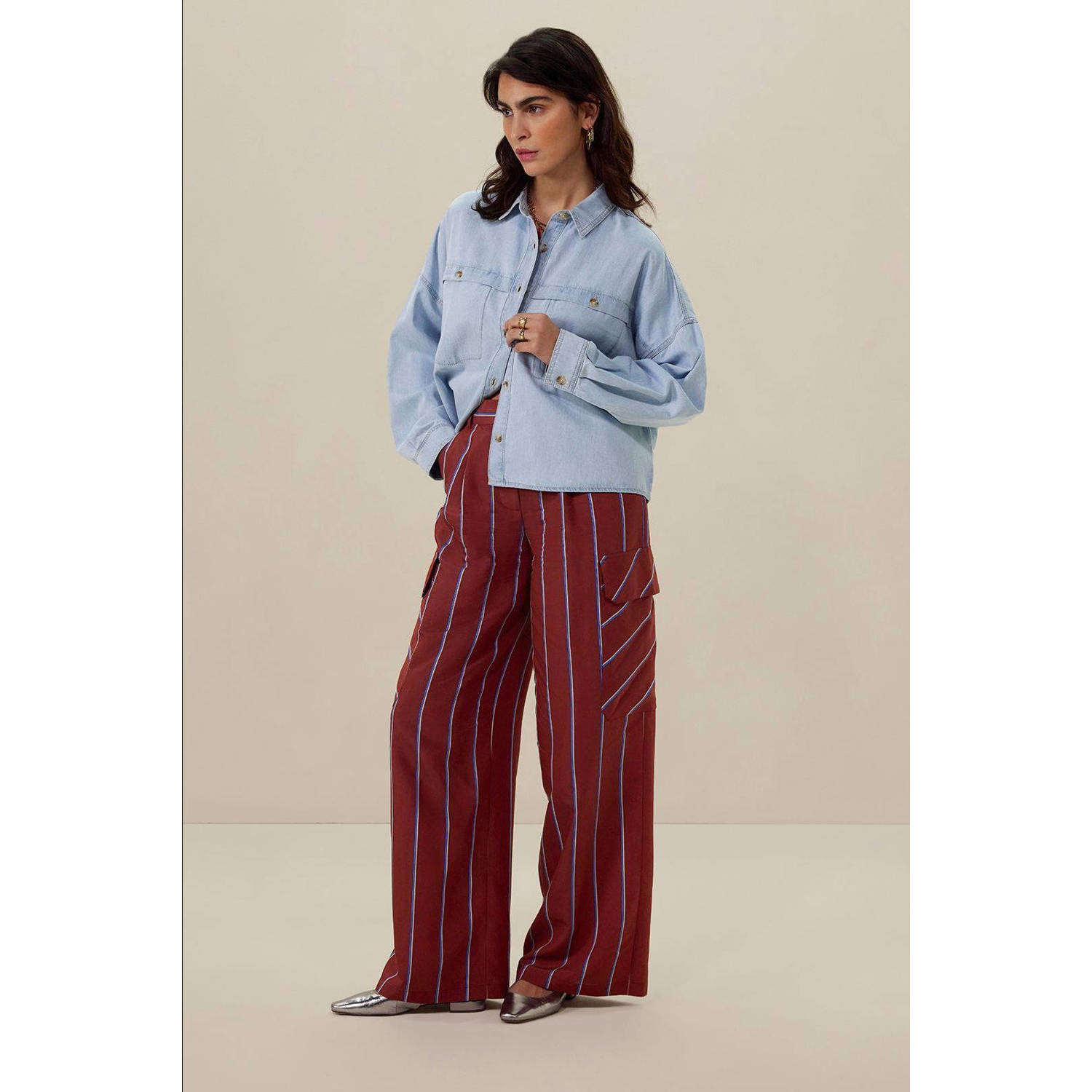 Sissy-Boy denim blouse lichtblauw